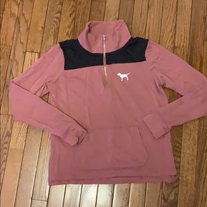 XS PINK half zip/pullover